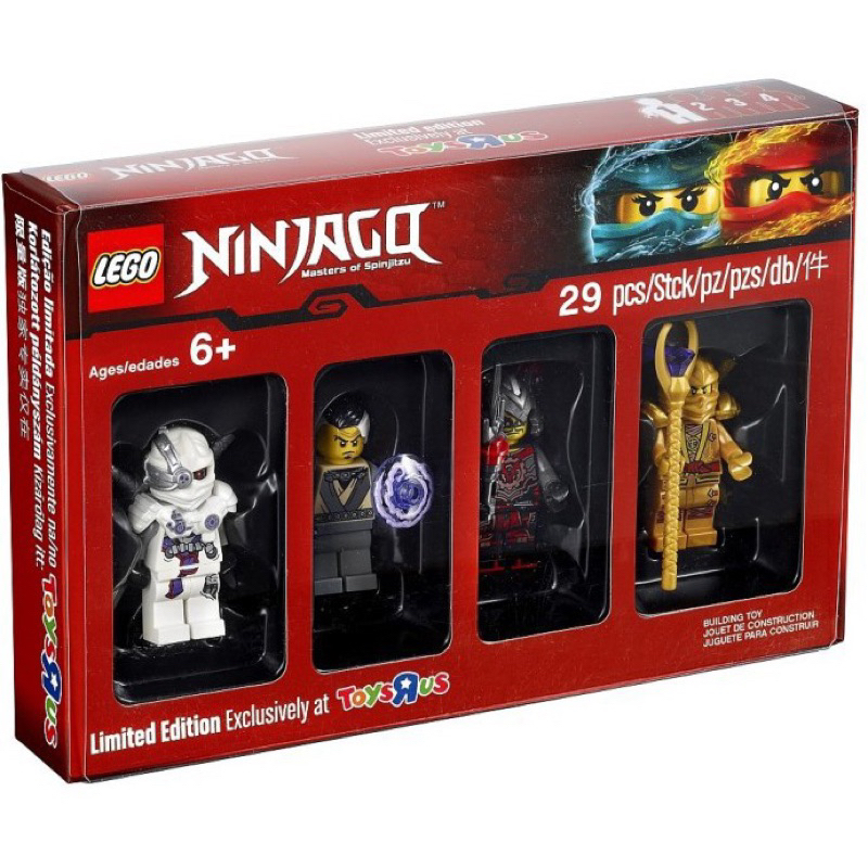 絕版收藏品 全新未拆 LEGO 樂高 Ninjago 旋風忍者系列  人偶 5004938 絕版 1盒4入 反斗城限定