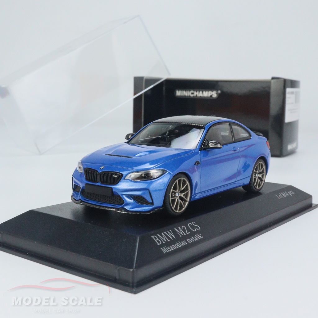 【模例】Minichamps 1/43 BMW M2 CS 藍色金輪