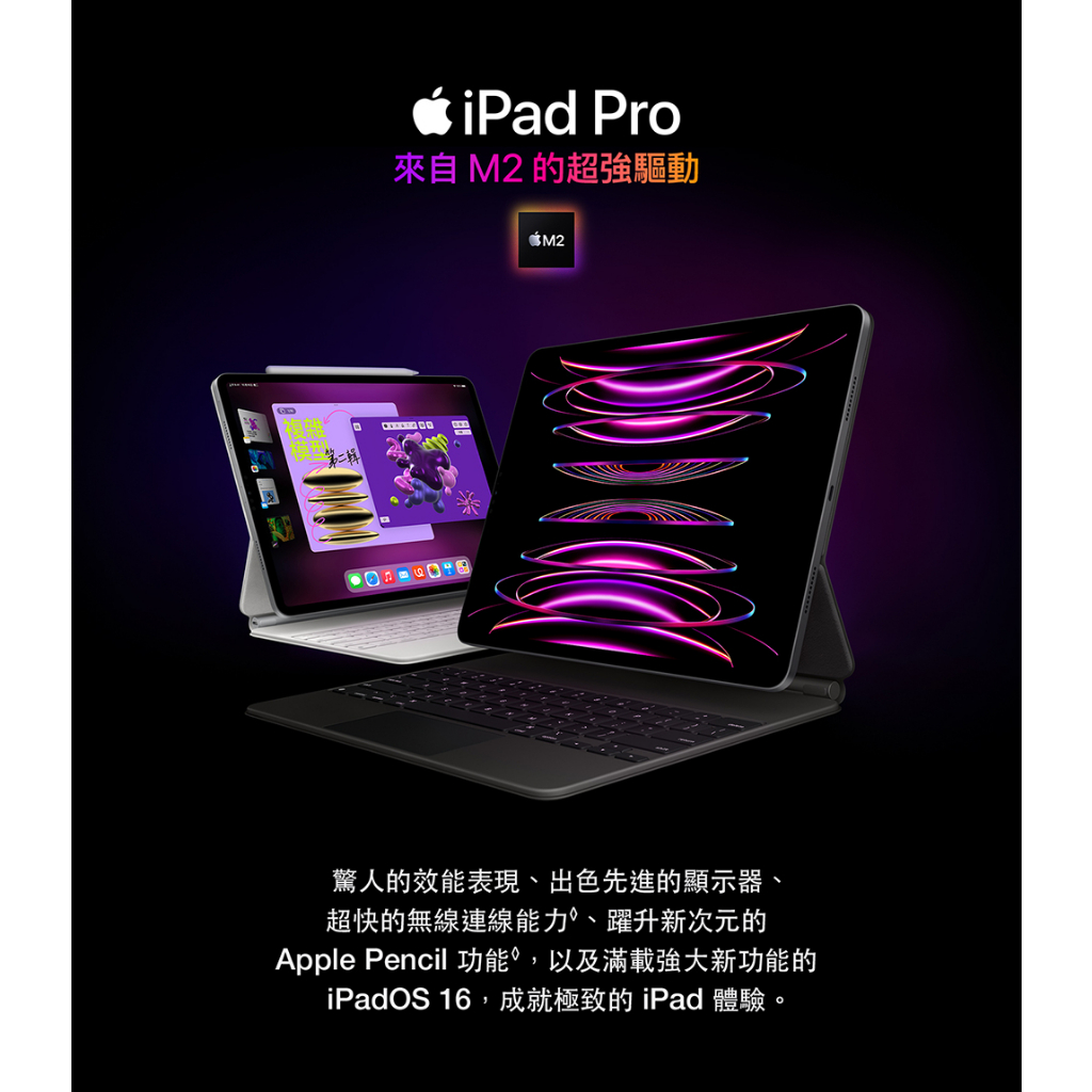 Apple iPad Pro 12.9 (2022) Wi-Fi 128GB IPAD ipadpro 平板 台灣公司貨