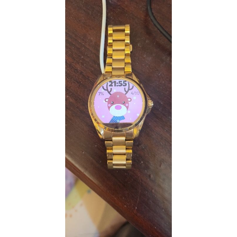 Michael Kors智慧型MK手錶，2手9成新，玫瑰金。