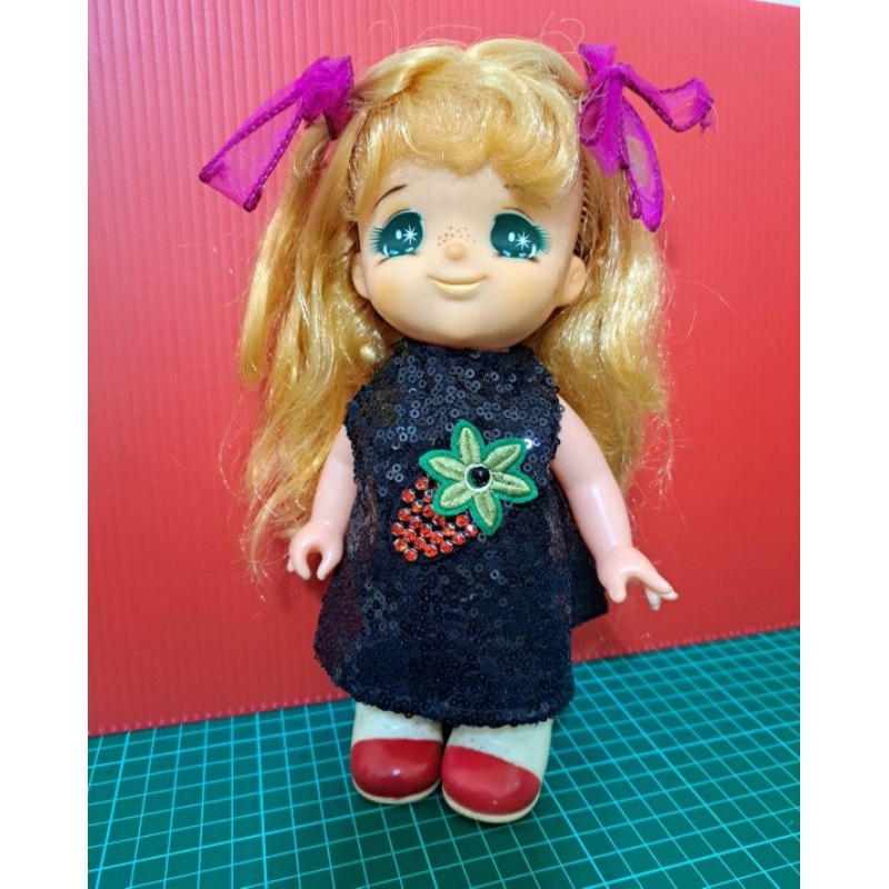 日本製 正版小甜甜娃娃 早期懷舊卡通人物小甜甜 超可愛洋娃娃 老娃娃