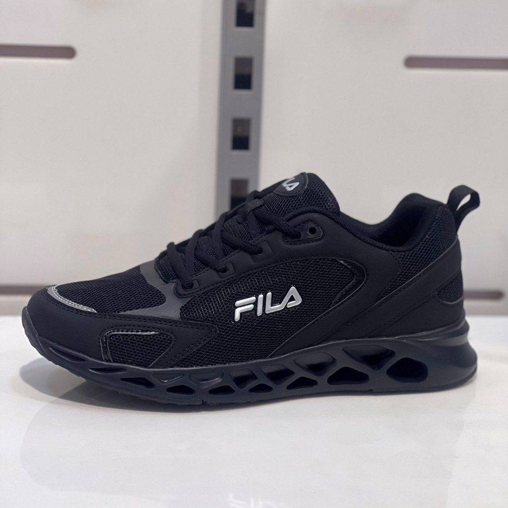 FILA 男慢跑鞋 緩震 止滑 透氣 黑白 1-J311X-001 台灣公司貨 現貨 原價2280