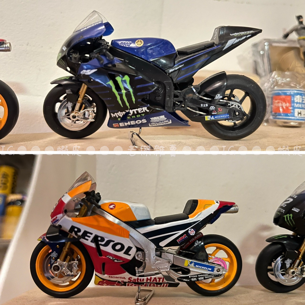 [老傑雜賣]二手玩具/1：24重機 模型/REPSOL/HONDA/YAMAHA/經典/MotoGP/7-11