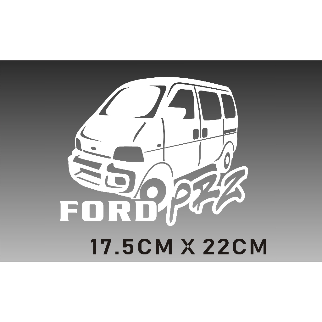 福特PRZ 廂型車 貼紙 17.5CM X 22CM