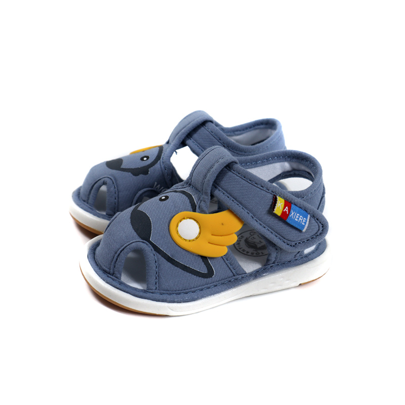 兒童鞋 涼鞋 嗶嗶鞋 童鞋 粉藍色 小童 B6605 no239
