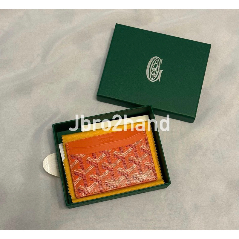 (Jbro2hand) 代購 GOYARD card holder 橘色卡夾 高雅德 五卡 日本代購 日本連線