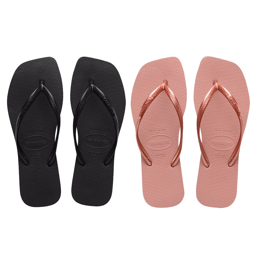 Havaianas Slim Square 女拖鞋 夾腳拖 人字拖 海灘鞋 4148301 23SSO 【樂買網】