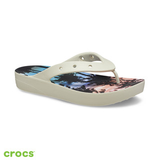 Crocs 卡駱馳 (女鞋) 經典厚底女士人字拖-208770-2Y3_洞洞鞋