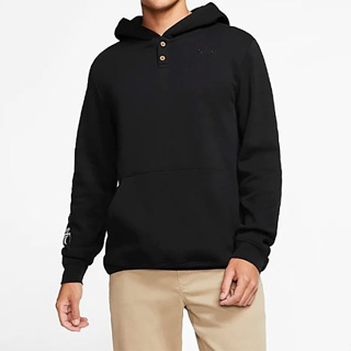 HURLEY｜男 SIG ZANE PO FLC TOP BLACK 帽T