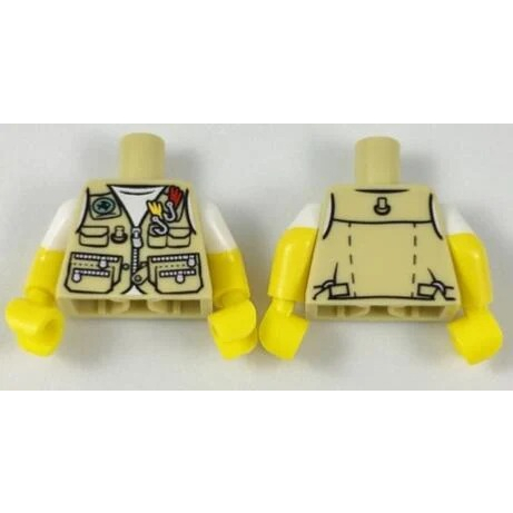 【樂高大補帖】LEGO 樂高 米色 職業釣魚手 老漁屋 海釣 磯釣 釣魚 溪釣【6205335/16360/21310】