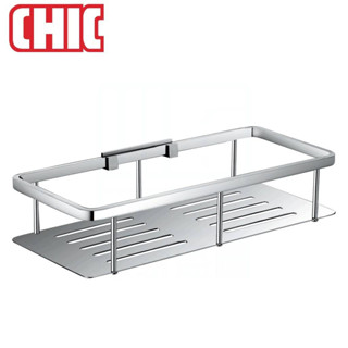 【自用多訂, 降價分享】《CHIC 喜客》不鏽鋼 方型 置物架 083.4506 置物籃 原色鏡面拋光 【免運費】