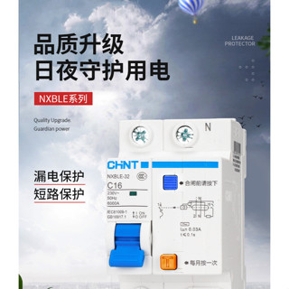 <臺灣現貨> 正泰 漏電保護器 NXBLE-32 空氣開關 1P+N 2P 漏電斷路器 保護器 空氣開關帶漏電斷路器