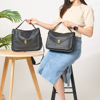 31515 真皮 義大利進口牛皮信封包 軟皮郵差包 素色簡約女士肩揹包 斜揹包 側肩包 斜挎包 韓國 斜跨包