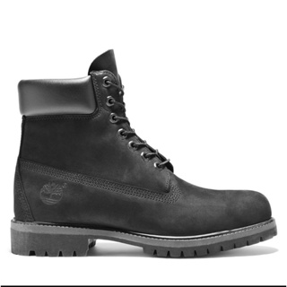 全新Timberland男款黑色磨砂革防潑水經典六吋靴 10073001