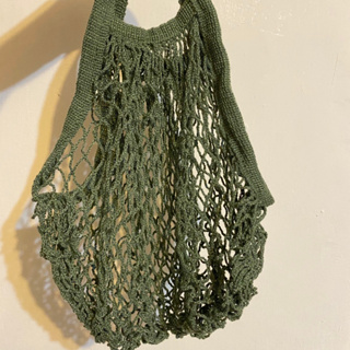 棉質網狀包❣️編織手提包👜