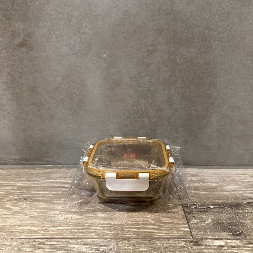 ✶全新✶ Pyrex 康寧餐廚 透明玻璃保鮮盒 琥珀耐熱玻璃保鮮盒 琥珀 正方形 食物保鮮盒 便當盒 500ml