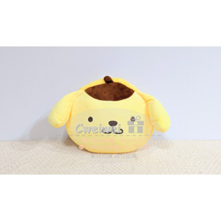 正版 三麗鷗 sanrio 布丁狗 大頭 大臉 圓枕 枕頭 馬卡龍 造型 娃娃 玩偶