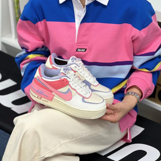 新款🔺Nike Air Force 1 Shadow 草莓芋泥 薰衣草紫 粉紅 奶油白 AF1 DV7449-101