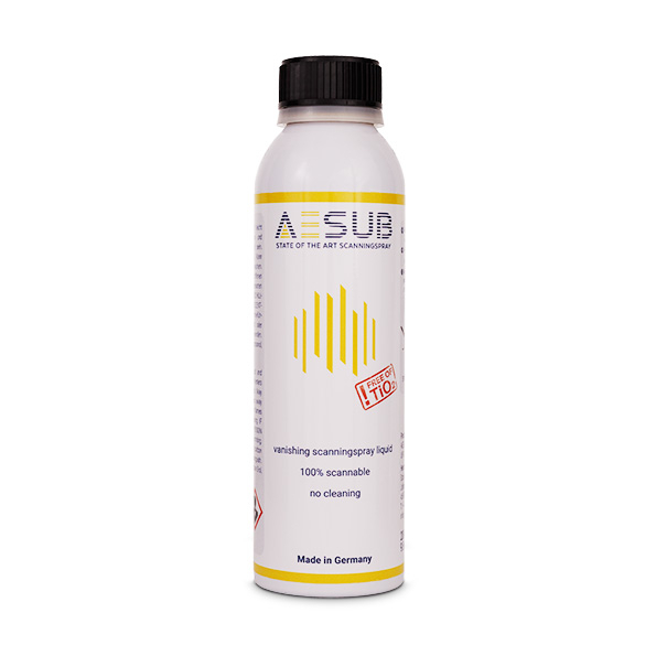 AESUB Yellow 3D掃描噴粉 顯像劑 無二氧化鈦