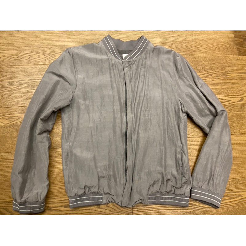 二手 clot refinery first base coach jacket 絲綢 外套M號