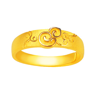 【元大珠寶】『平安富貴』黃金戒指 活動戒圍-純金9999國家標準2-0192
