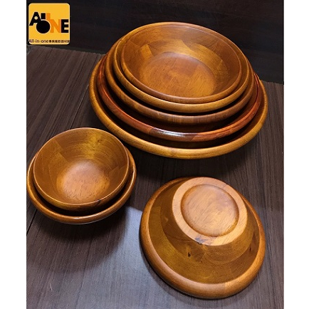 ~All-in-one~【附發票】木製沙拉碗碗/個 木製沙拉盆 木小碗 木飯碗 天然木碗 堅果碗 沙拉盆 木盆