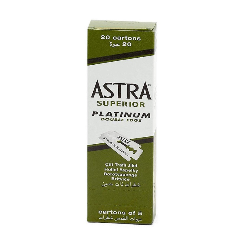 Astra 極致白金 刮鬍刀片 100片/盒 剃鬚刀片 安全刀片 刀片