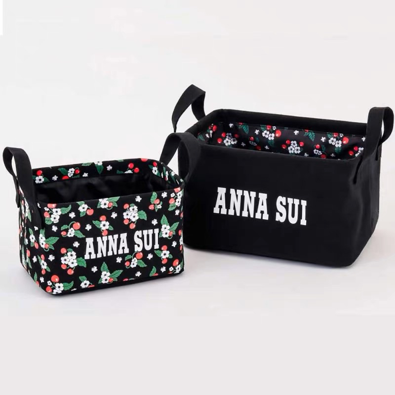 日雜附錄 ANNA SUI 櫻桃 收納和 雜貨 置物籃 雜物盒 收納袋 收納籃 3C收納 盥洗用品收納2件組