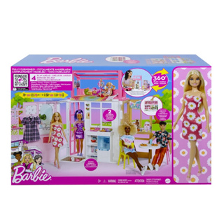 正版 Mattel 全新特價 Barbie 芭比豪華小屋(附一個娃娃) 芭比娃娃 Barbie芭比電影 聖誕交換禮物