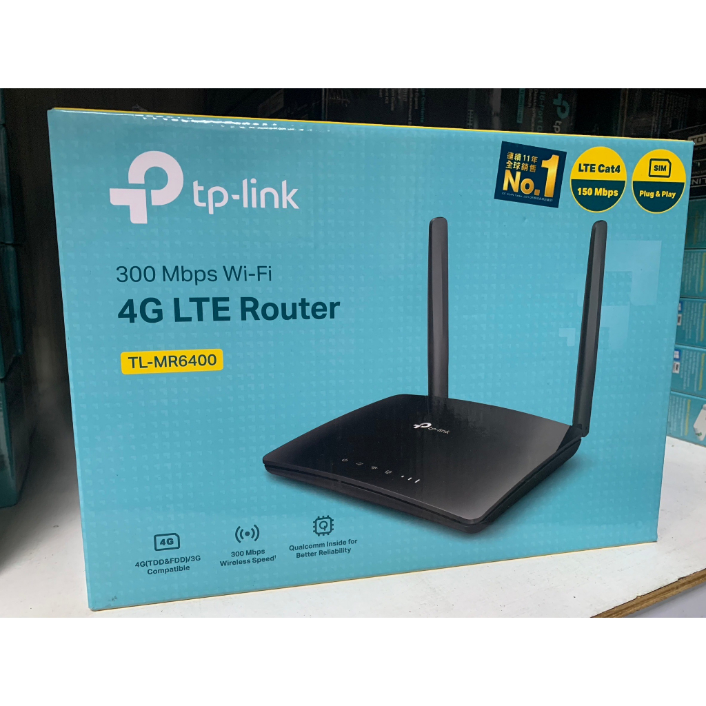 【全新含稅】TP-Link TL-MR6400 300Mbps 4G SIM卡無線WIFI分享器
