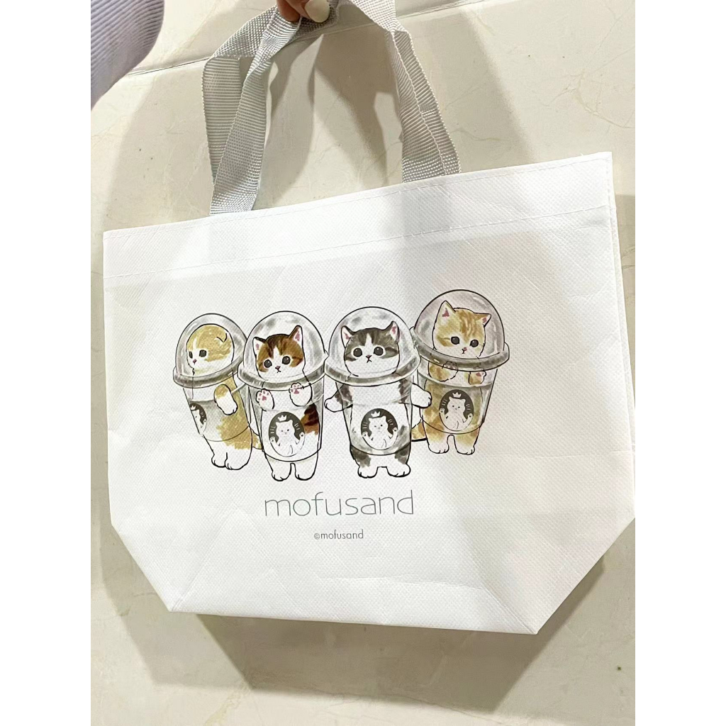 【預購】mofusand貓咪鯊魚貓小袋子 手提袋 便當袋 購物袋可愛卡通