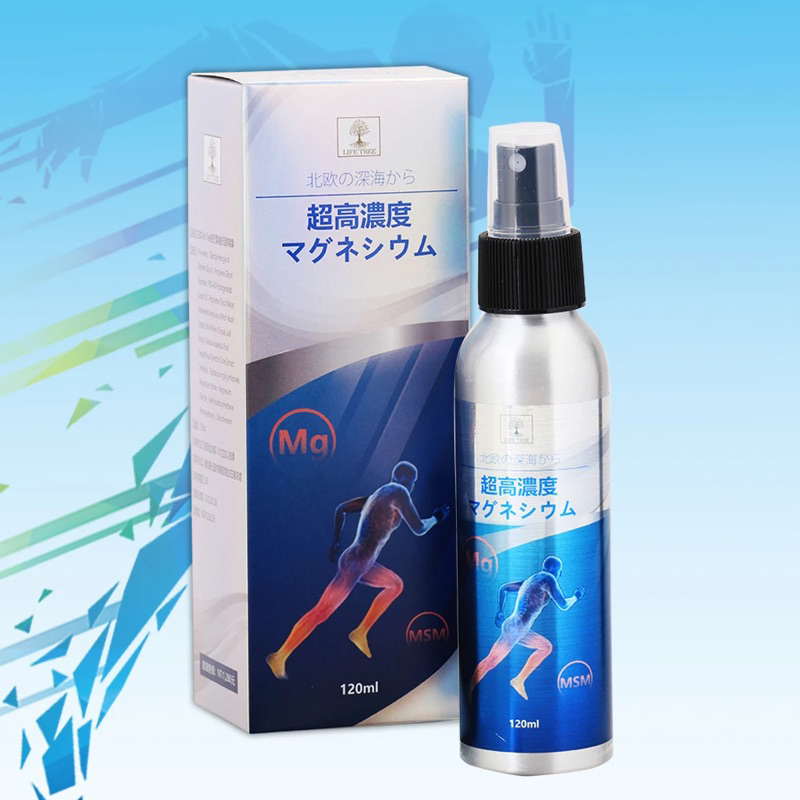 日本Life Tree 告別緊繃舒活鎂噴霧120mL 高濃度完鎂舒緩噴霧