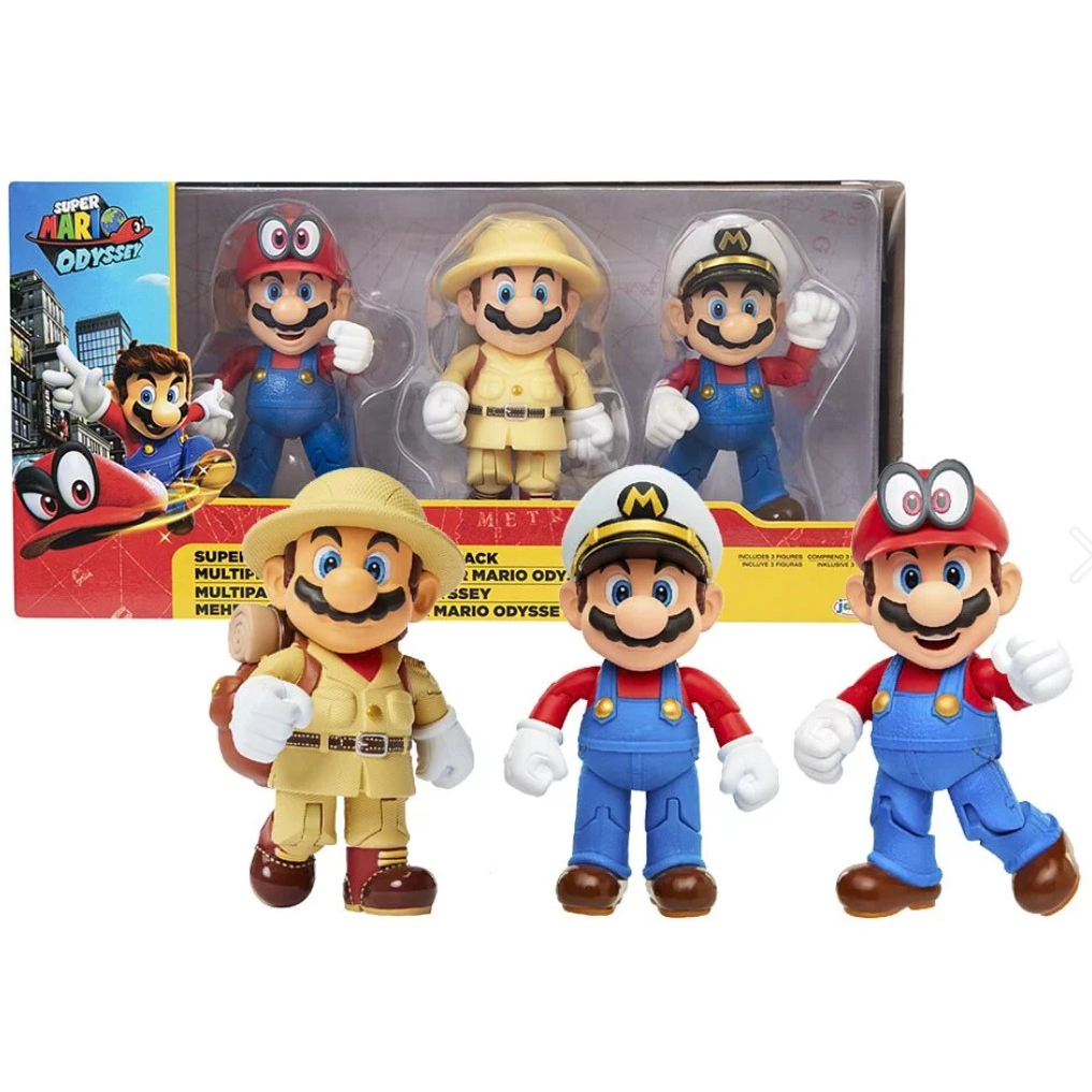 &lt;正版台灣代理現貨&gt;任天堂 超級瑪莉歐 The Super Mario 任天堂4吋奧德賽瑪利歐3入 特價
