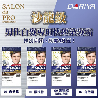 塔利雅 DARIYA 沙龍級男仕白髮專用快速染髮劑-40g+40g