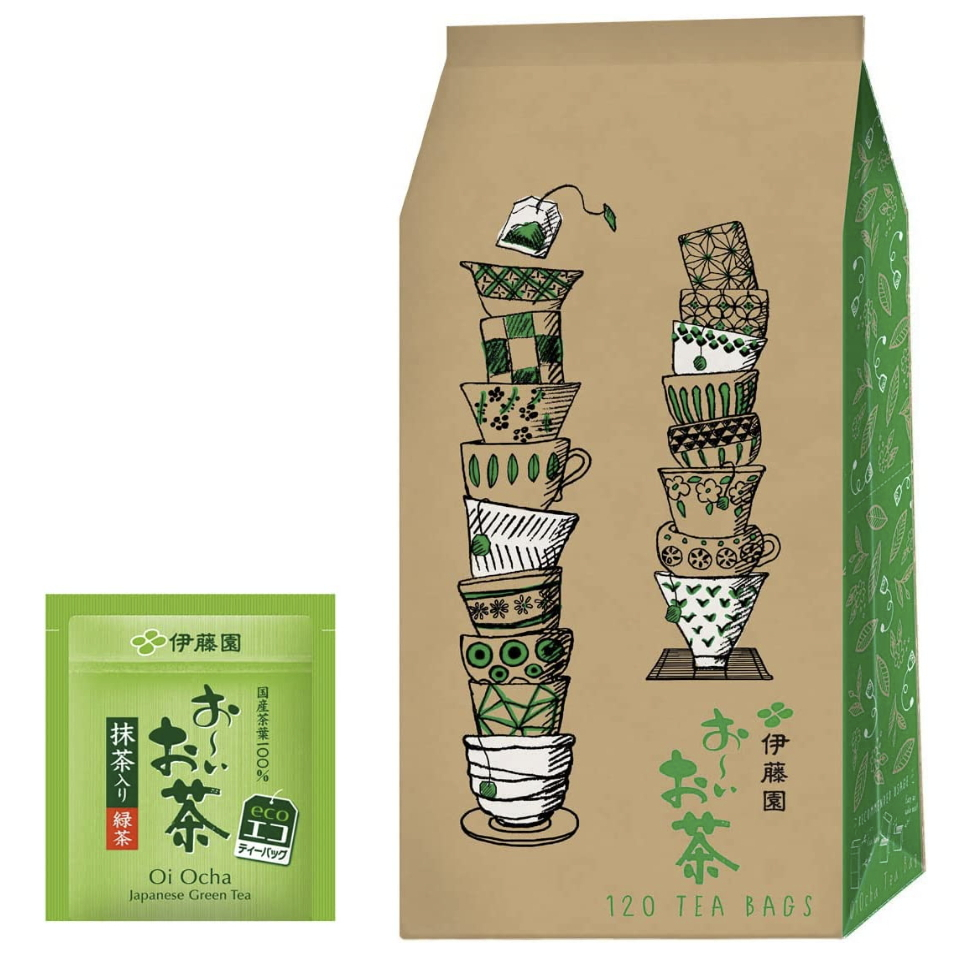 《FOS》日本製 伊藤園 綠茶 茶包 1.8g ×120包 京都 抹茶 高級 下午茶 美味 送禮 伴手禮 熱銷 新款