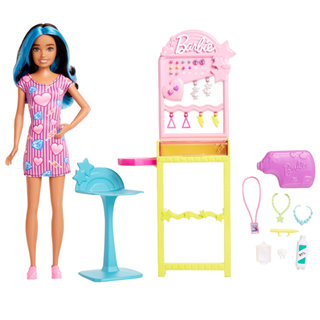 Mattel 芭比Skipper耳洞造型師工作組 Barbie 芭比 娃娃 正版 美泰兒