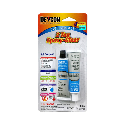 DEVCON 環氧膠 35345 S-35 Epoxy 2T接著劑 2噸透明黏膠 AB膠 強力膠