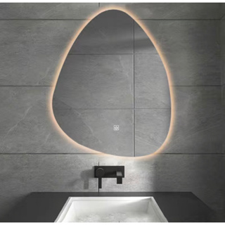 異形浴室鏡子 壁掛 led燈 全新