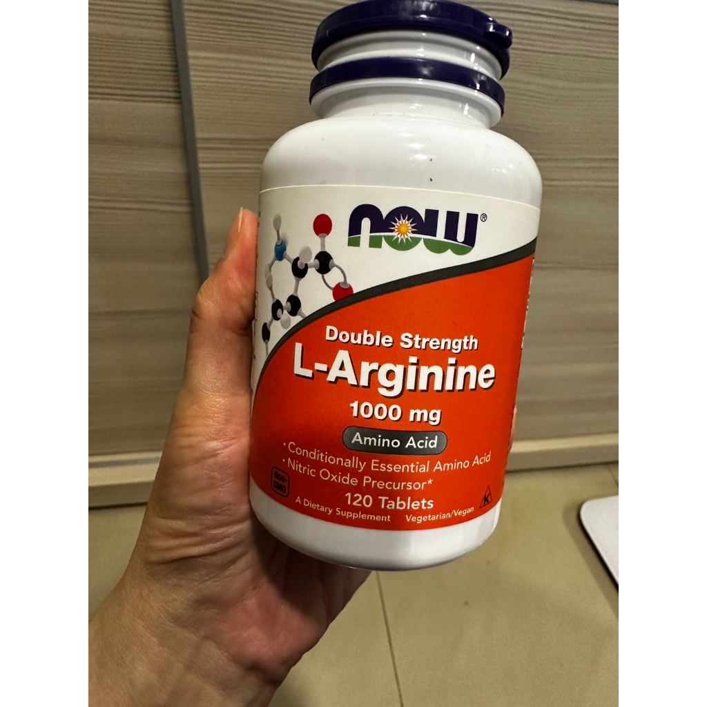 Now Foods 左旋精氨酸 L-Arginine 1000mg 【120顆】 錠劑（現貨）_Now 健而婷