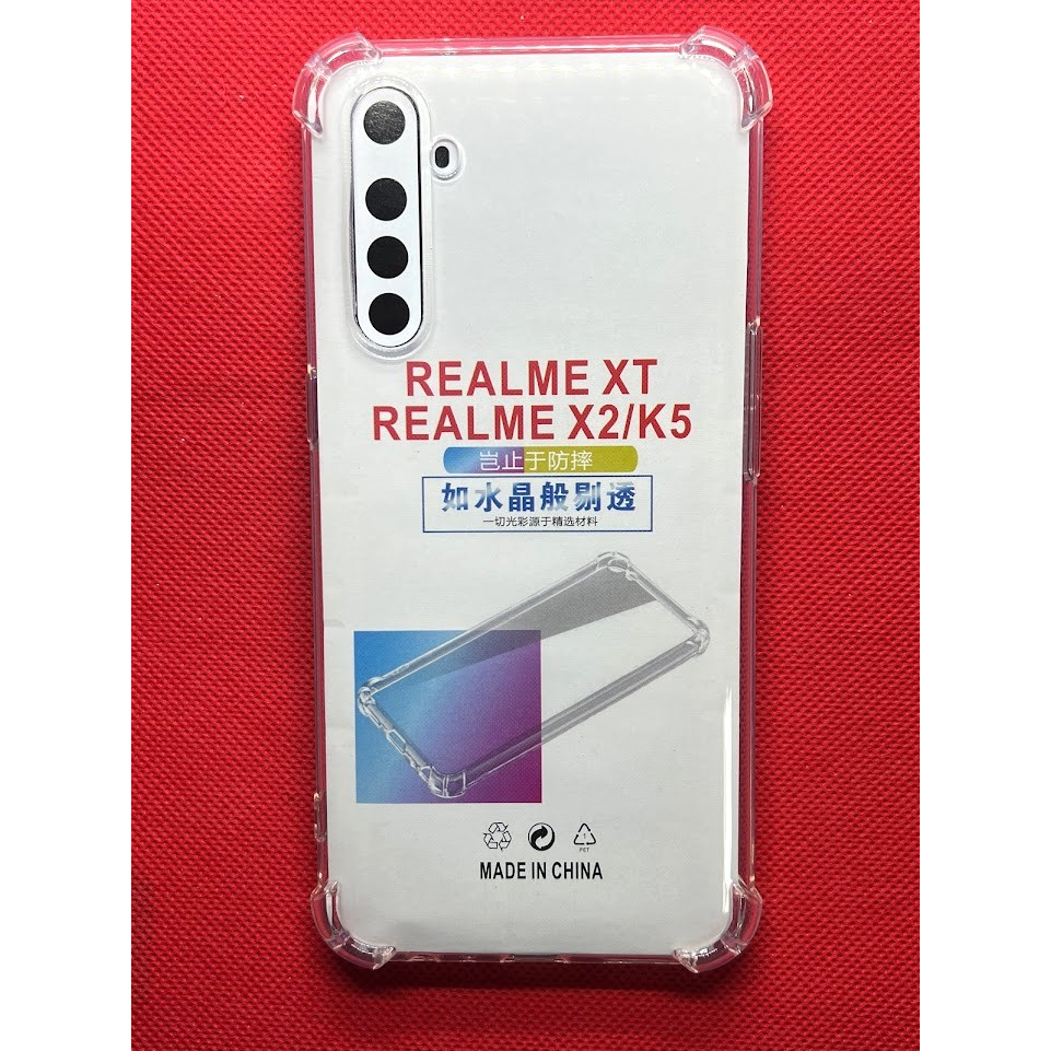 【手機寶貝】Realme XT 四角防摔殼 透明 氣囊防摔殼 保護套 realme XT 手機殼 保護殼