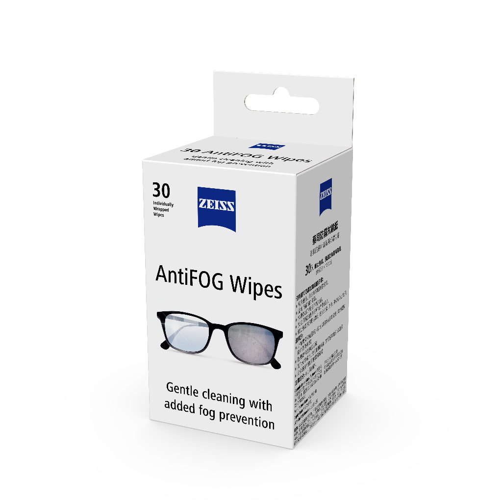 ZEISS 蔡司｜AntiFog Wipes 清潔防霧拭鏡紙(30入)