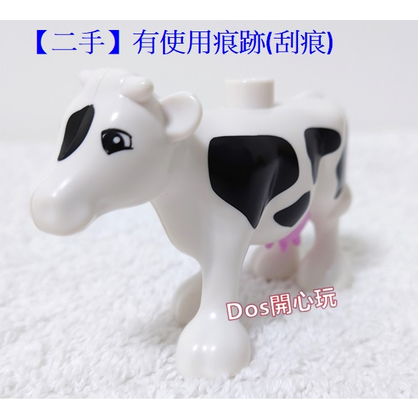 【Duplo 得寶】(二手) 動物 頭部帶有黑色圖案乳牛媽媽 牛 乳牛，LEGO 大顆粒