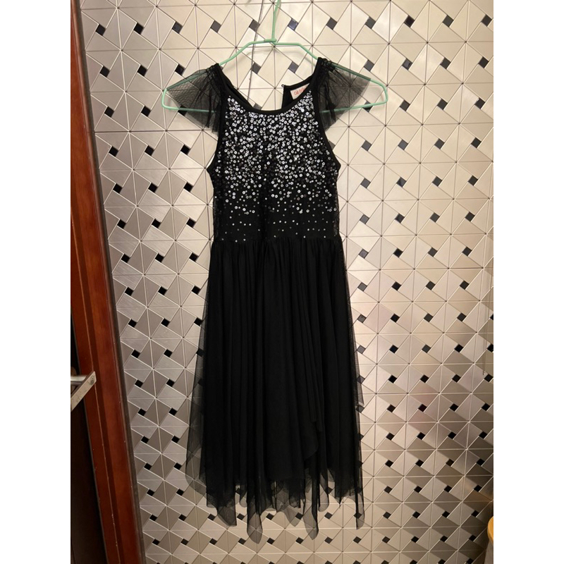 兒童洋裝 黑色蕾絲裙擺 sizeS 6/6x