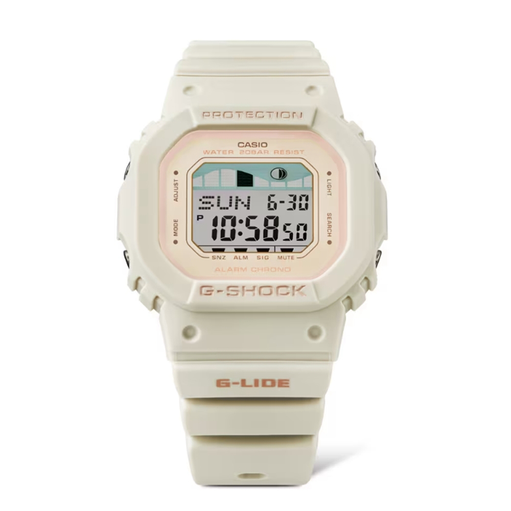 【CASIO】G-SHOCK WOMEN GLX-S5600-7 衝浪錶/潮汐月相/40mm/公司貨