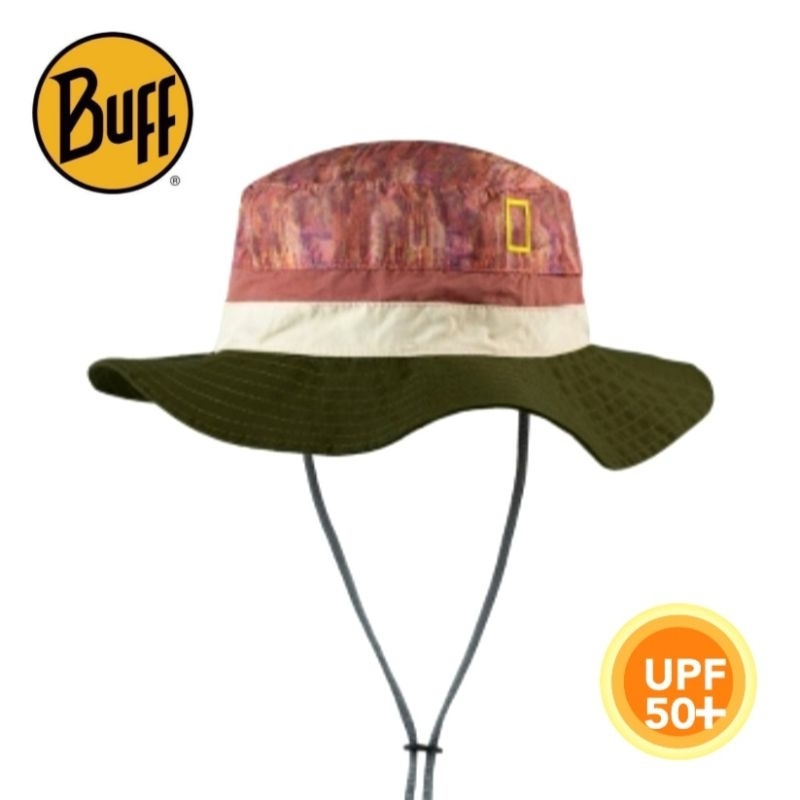BUFF｜可收納圓盤帽-繽紛麟麟 BF131353-555 / 防曬帽/ 遮陽帽 / 健行 / 露營 / 漁夫帽