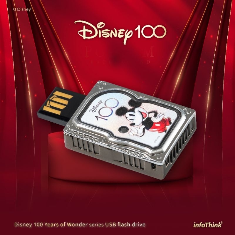 🔥原廠正品🔥Infothink 迪士尼百年慶典米奇系列USB隨身碟  微笑 經典 辦公療育米奇隨身碟 米奇硬碟造型隨身碟