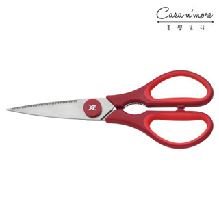 WMF 料理剪刀 廚房剪刀 不鏽鋼剪刀 21cm 紅色[美學生活]