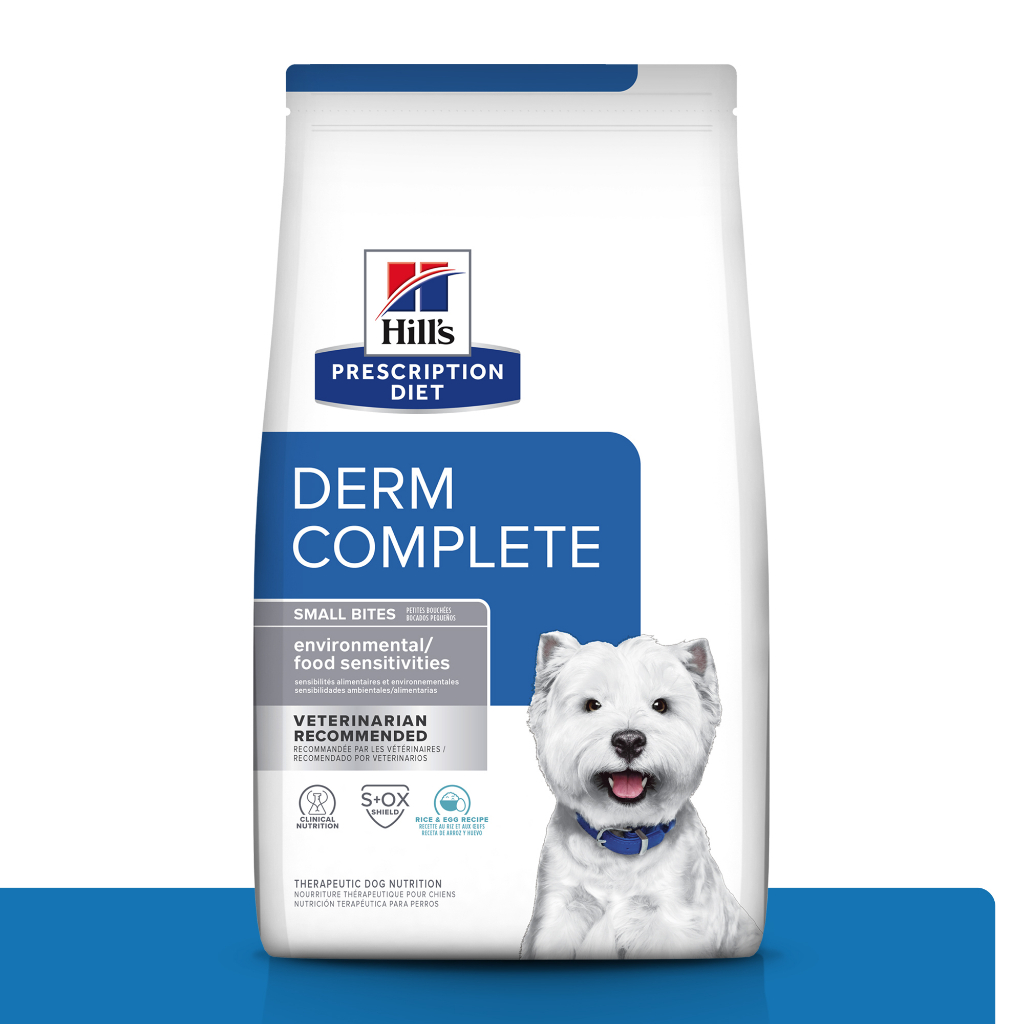 Hills 希爾思 犬用 Derm Complete 皮膚全能照護 小顆粒 狗皮膚 處方飼料 狗飼料