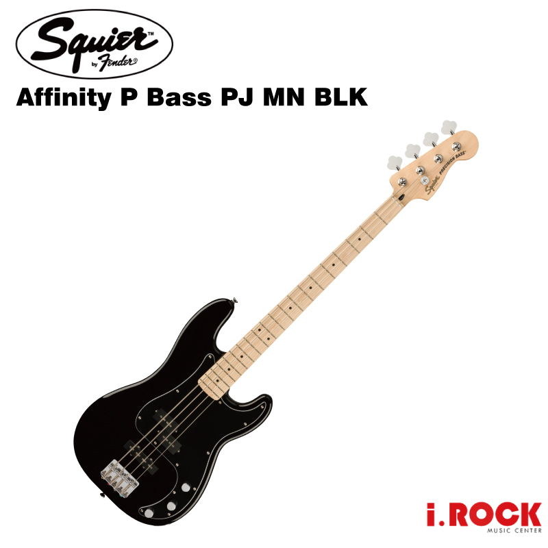 Squier Affinity P Bass PJ 電貝斯 MN BLK 黑色 FENDER【i.ROCK 愛樂客樂器】