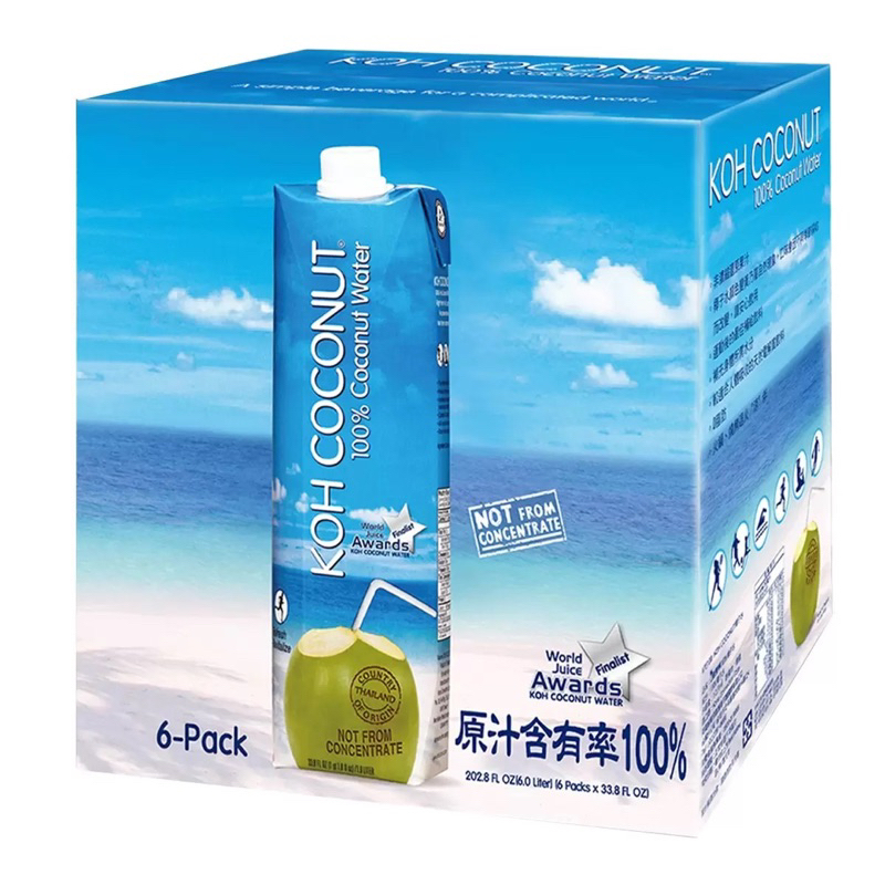 好市多 椰子水 KOH COCONUT 1公升